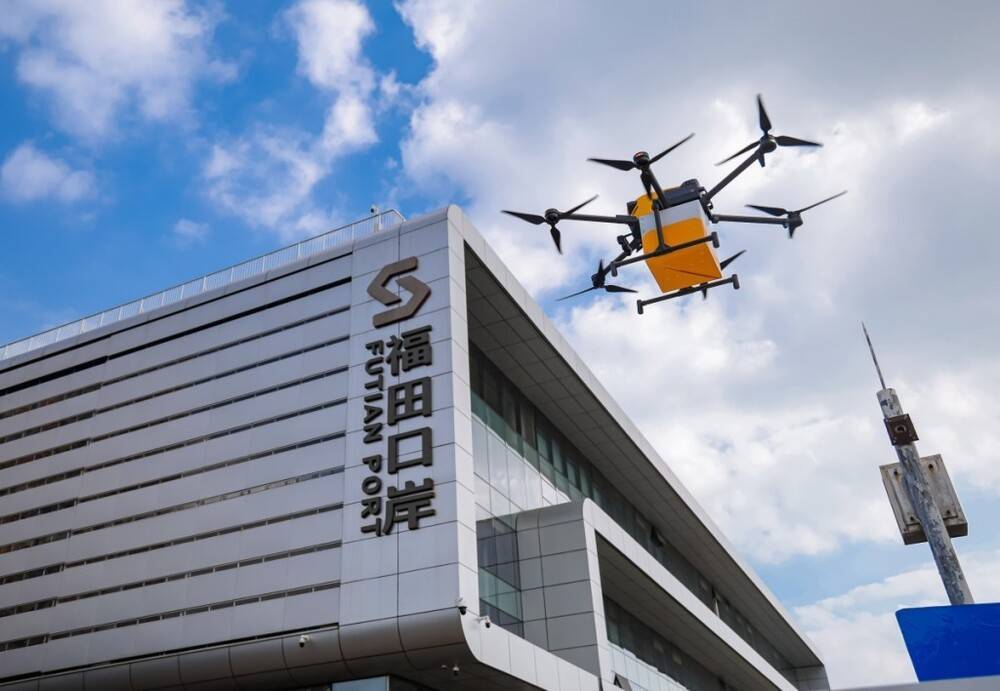 美团无人机配送在深圳福田口岸常态化运行