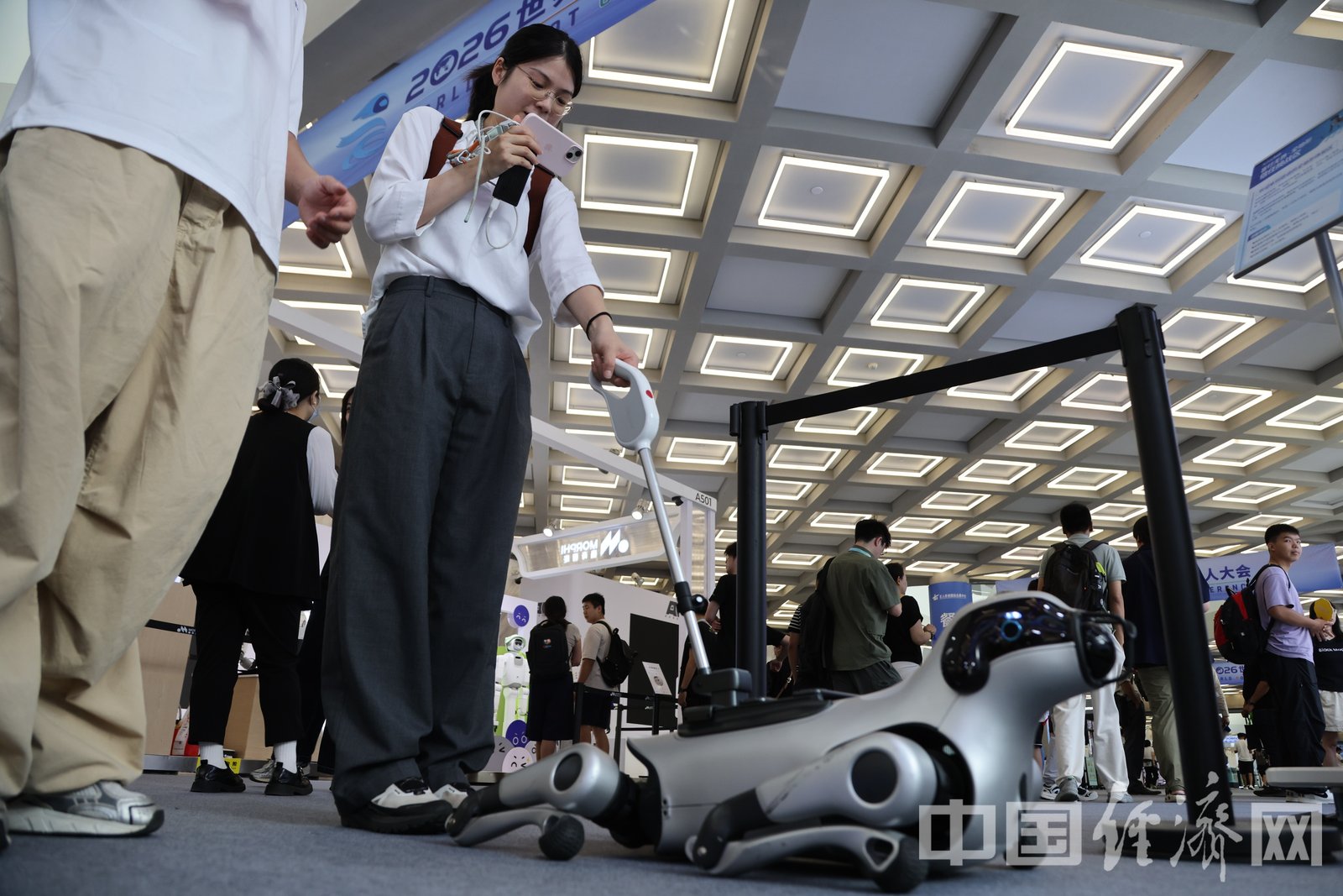 观众围观机器狗WRC 2026亦庄现场