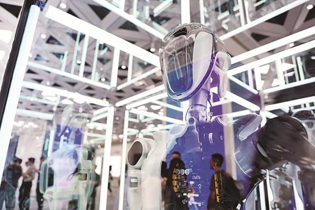 2026世界机器人大会现场展区一角
