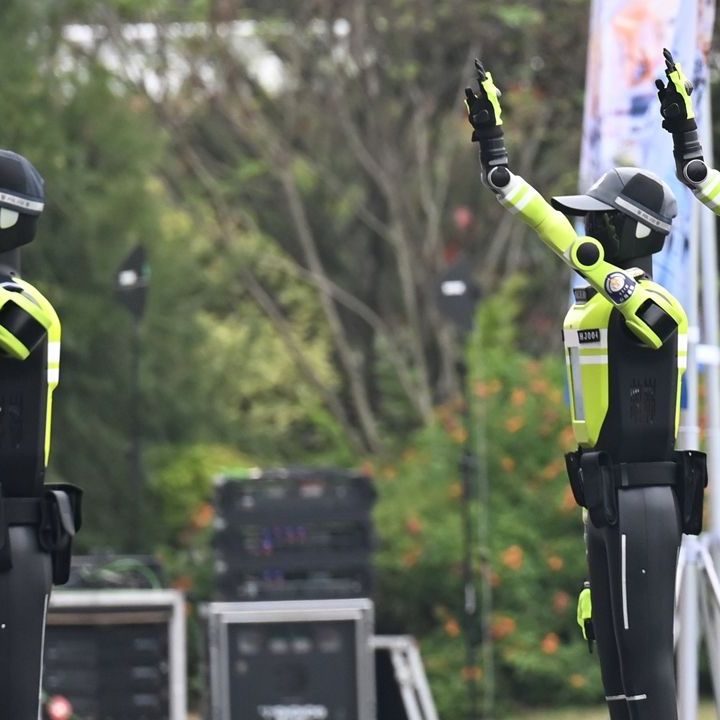 智能机器人应用技能大展现场机器人演示