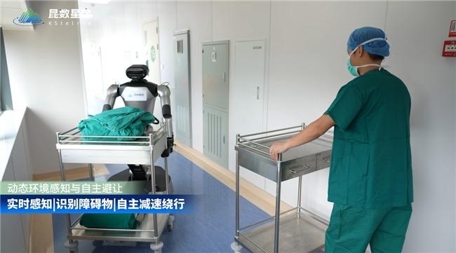 机器人在医院走廊自主避障转运